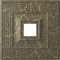 Ekena Millwork Eris Medallion (Canopies up to 9 7/8"), 18"W x 18"H x 3 1/2"ID x 1 1/8"P, Witch Hazel Crackle CM18ERWHC - alternate 1